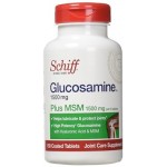 กลูโคซามีน  ยี่ห้อ Schiff Glucosamine 1500mg Plus MSM 1500mg and Hyaluronic Acid, Joint Supplement, 150 Count 